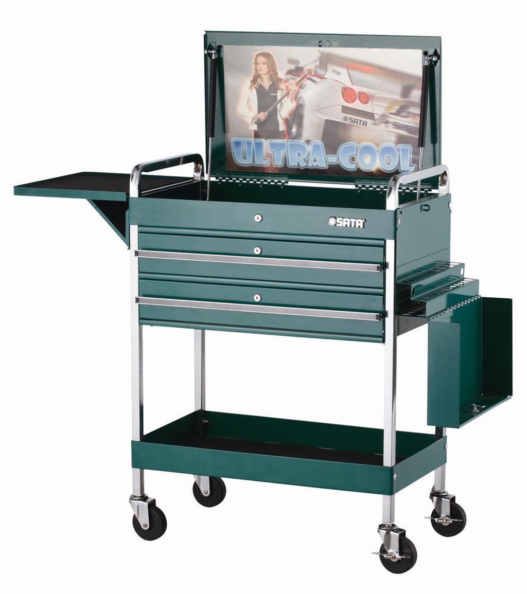 超炫双抽屉工具车 95118