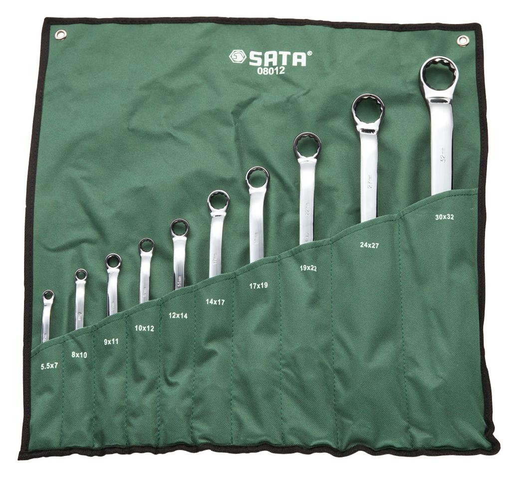 10件套全抛光双梅花扳手 08012